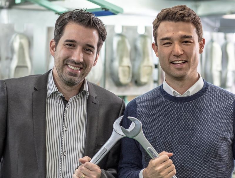 Vor zehn Jahren: Claudio Minder und Karl Müller, Co-CEOs von Kybun Joya. Vor zehn Jahren: Claudio Minder und Karl Müller, Co-CEOs von Kybun Joya.