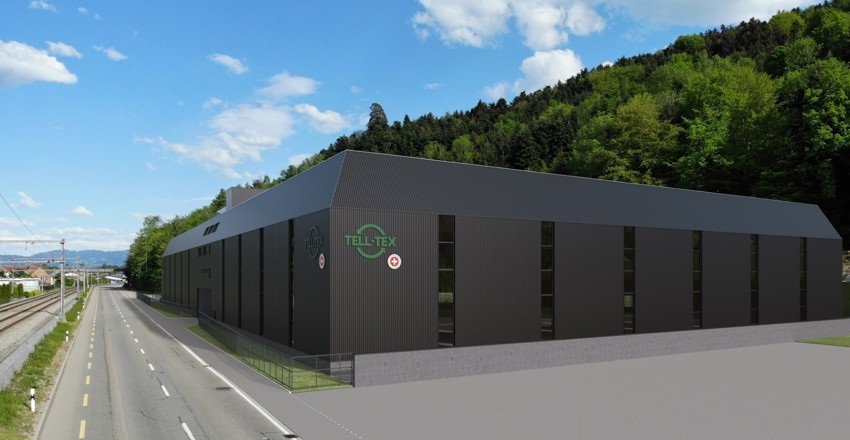 Visualisierung: Das geplante Recyclingzentrum an der Hauptstrasse zwischen St. Margrethen und Rheineck. Tell-Tex-Betriebsleiter Sascha Sardella hofft, dass es rasch vorwärtsgeht.