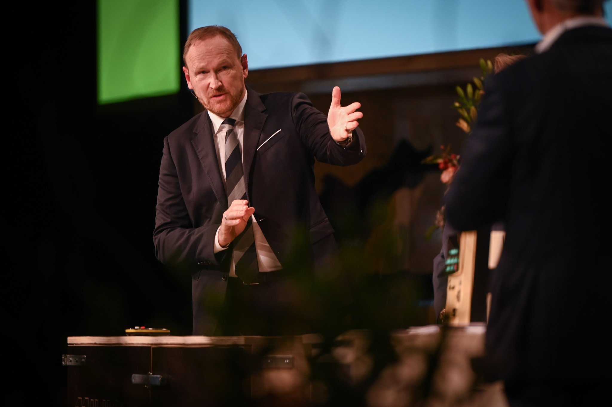 Stefan Scheiber, CEO der Bühler Group in Uzwil, ist sehr zufrieden mit dem vorläufigen Verhandlungsergebnis.