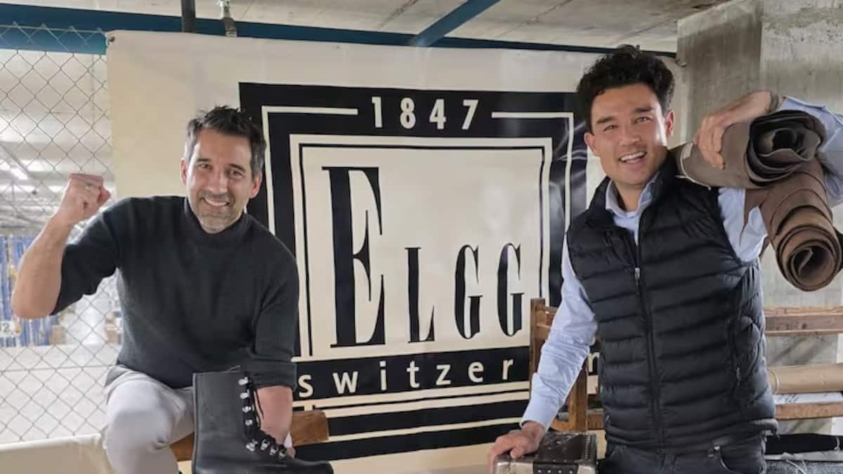 Die Kybun-Chefs Claudio Minder (links, 45) und Karl Müller (40) wollen die Marke jetzt wiederbeleben. Die Kybun-Chefs Claudio Minder (links, 45) und Karl Müller (40) wollen die Marke jetzt wiederbeleben.