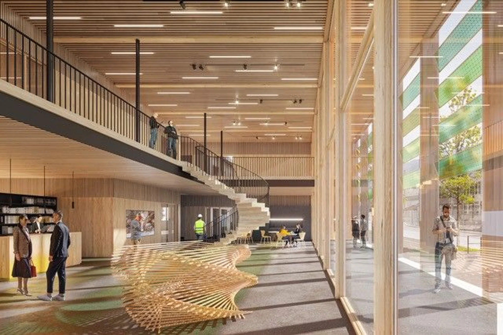 So soll der Werkraum Holz & Energie in Wattwil dereinst aussehen. So soll der Werkraum Holz & Energie in Wattwil dereinst aussehen.