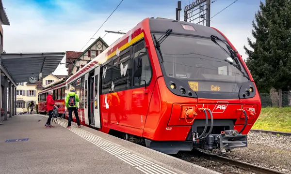 Die Zahnradbahn Altstätten–Gais im Bahnhof Altstätten Stadt. (Bild: Hans Köppel) Die Zahnradbahn Altstätten–Gais im Bahnhof Altstätten Stadt. (Bild: Hans Köppel)