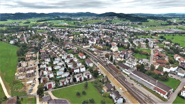 Die Gemeinde Sirnach aus der Vogelperspektive. (Bild: Olaf Kühne)