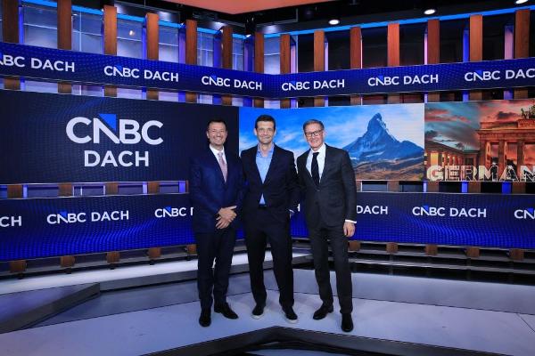 Benjamin Lakatos, Gründer und Investor von CNBC DACH, Rusmir Nefic, Gründer und CEO von CNBC DACH, Alexander Schütz, Gründer und Investor von CNBC DACH. (v.l.) Benjamin Lakatos, Gründer und Investor von CNBC DACH, Rusmir Nefic, Gründer und CEO von CNBC DACH, Alexander Schütz, Gründer und Investor von CNBC DACH. (v.l.)
