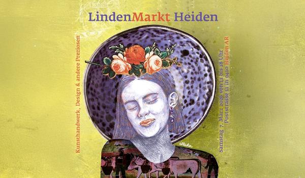Die Illustratorin Katja Bodmer hat die Flyer und Plakate des LindenMarkts Heiden grafisch umgesetzt.