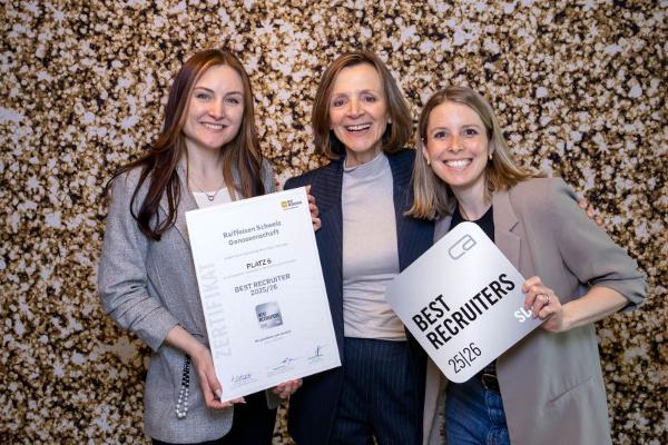 6. Platz in der Gesamtwertung und 3. Platz in der Branchenwertung der Kategorie «Banken/Finanzdienstleistung».