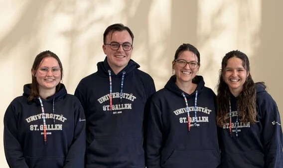 Gwendolyn Furrer, Moritz Berlemann, Lorena Kummer und Annika Linggi; nicht auf dem Bild: Loris Kramer.