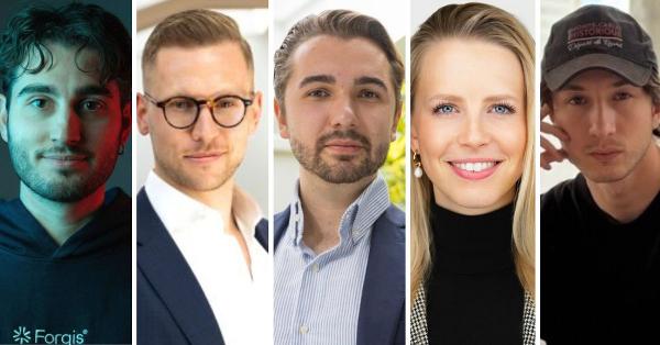 Federico Martelli, Jan Dreesen, Paul Randlkofer, Anna Textor und Quentin Roy.