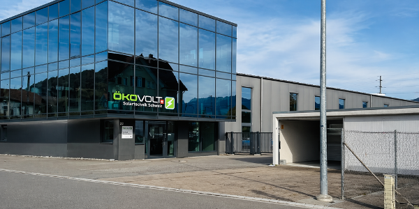 Das Firmengeländer der Ökovolt AG in Au.