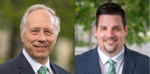 Nach zehn Jahren übergab Andreas Hartmann (links) das Präsidium an Christoph Bärlocher. Nach zehn Jahren übergab Andreas Hartmann (links) das Präsidium an Christoph Bärlocher.