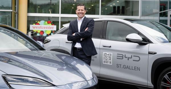 Die St.Galler City-Gruppe unter CEO Gregor Bucher übernimmt die Vertretung der chinesischen Automarke BYD in der Region St.Gallen-Appenzell.