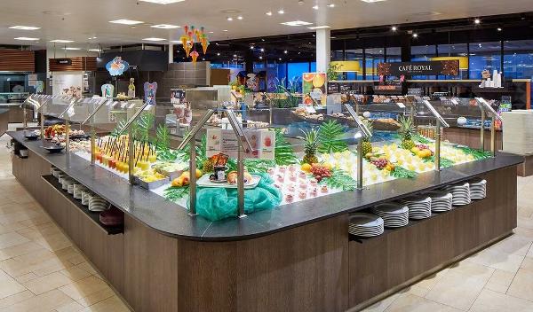 Migros-Restaurant im Säntispark Abtwil. Drei kleinere Restaurants und ein Take-away der Migros Ostschweiz werden geschlossen.