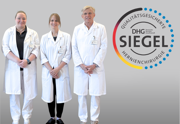Die Auszeichnung wurde auf Dr. med. Martin Seifert, Chefarzt und Departementsleiter Chirurgie, Dr. med. Carla Nauer, stellvertretende Chefärztin, sowie Oberärztin Nina Pfeiffer ausgestellt.