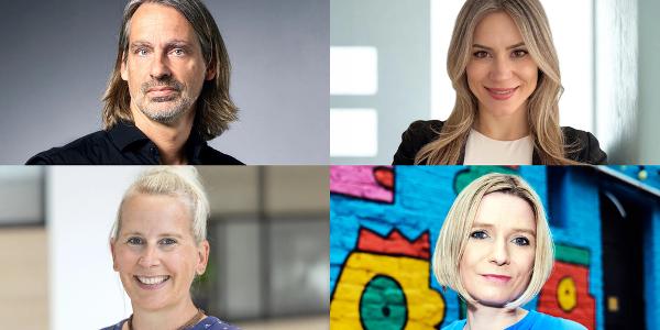 Die Keynote-Speaker: Richard David Precht, Jill Wick, Anna-Lena Horlemann und Henriette Engbersen.