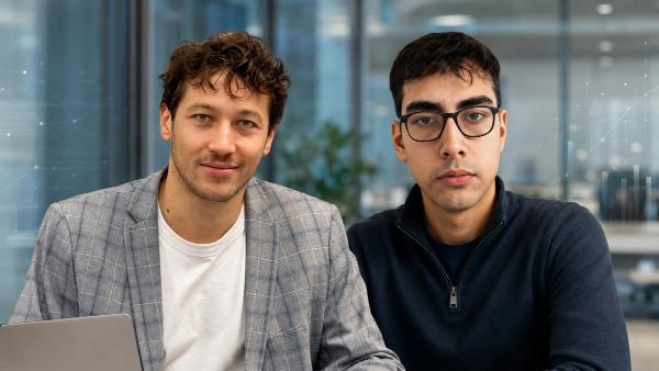Die beiden Raiis-Co-Founder Rayan Ayari (CEO) und Doga Alkan (Head of Quant).