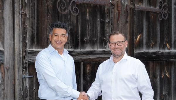 kan Tombulca, Inhaber eps, und Andy Böckli, Group CEO eps Nüssli Holding GmbH. (v.l.)