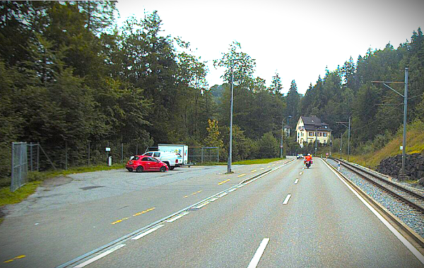 Der geplante Standort der Pförtneranlage, Blickrichtung St.Gallen. Der geplante Standort der Pförtneranlage, Blickrichtung St.Gallen.