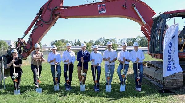 Spatenstich für das neue Geobrugg-Werk 2 in Romanshorn.