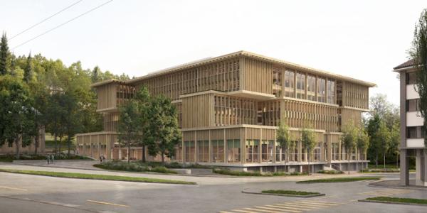 Das Siegerprojekt «Tsumiki» von Graber Pulver Architekten dient als Grundlage für den neuen Universitätscampus am Platztor.