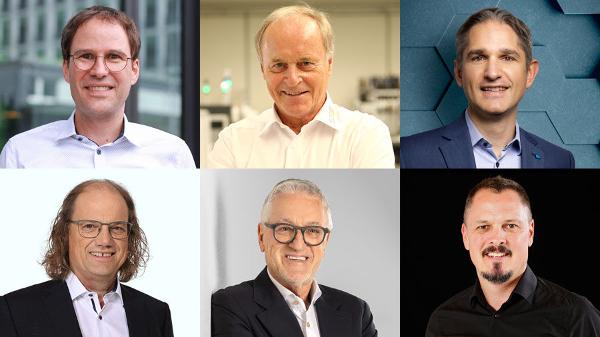 Die sechs Finalisten: Christoph Wille (Innoforce), Helmut Grimm, Thomas Nägele, Helmut Hasler, Dominik Frick und Jörg Gantenbein.