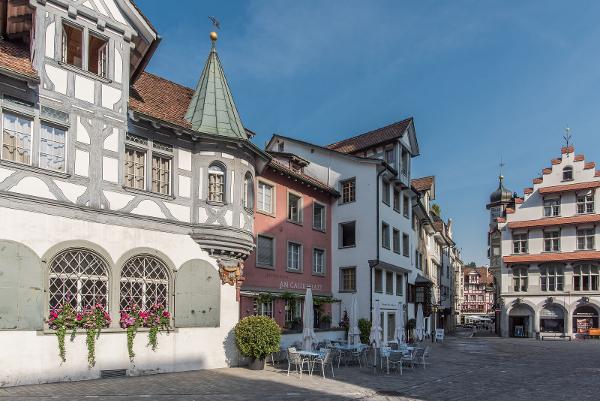 Der Gallusplatz in St.Gallen. (Bild St.Gallen-Bodensee Tourismus) Der Gallusplatz in St.Gallen. (Bild St.Gallen-Bodensee Tourismus)