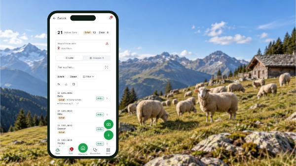 Herdy läuft im Browser auf Smartphone, Tablet und Desktop und ist auf die mobile Nutzung im Stall oder auf der Weide ausgelegt. Herdy läuft im Browser auf Smartphone, Tablet und Desktop und ist auf die mobile Nutzung im Stall oder auf der Weide ausgelegt.