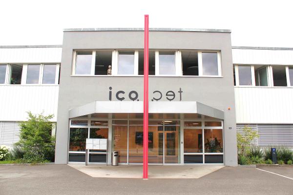 Haupteingang der Icotec in Altstätten.