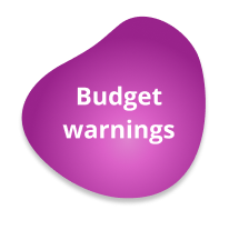 Budget warnings
