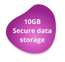 10GB Secure data storage