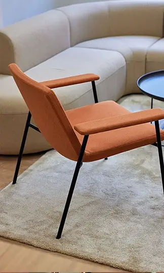 orange office chair