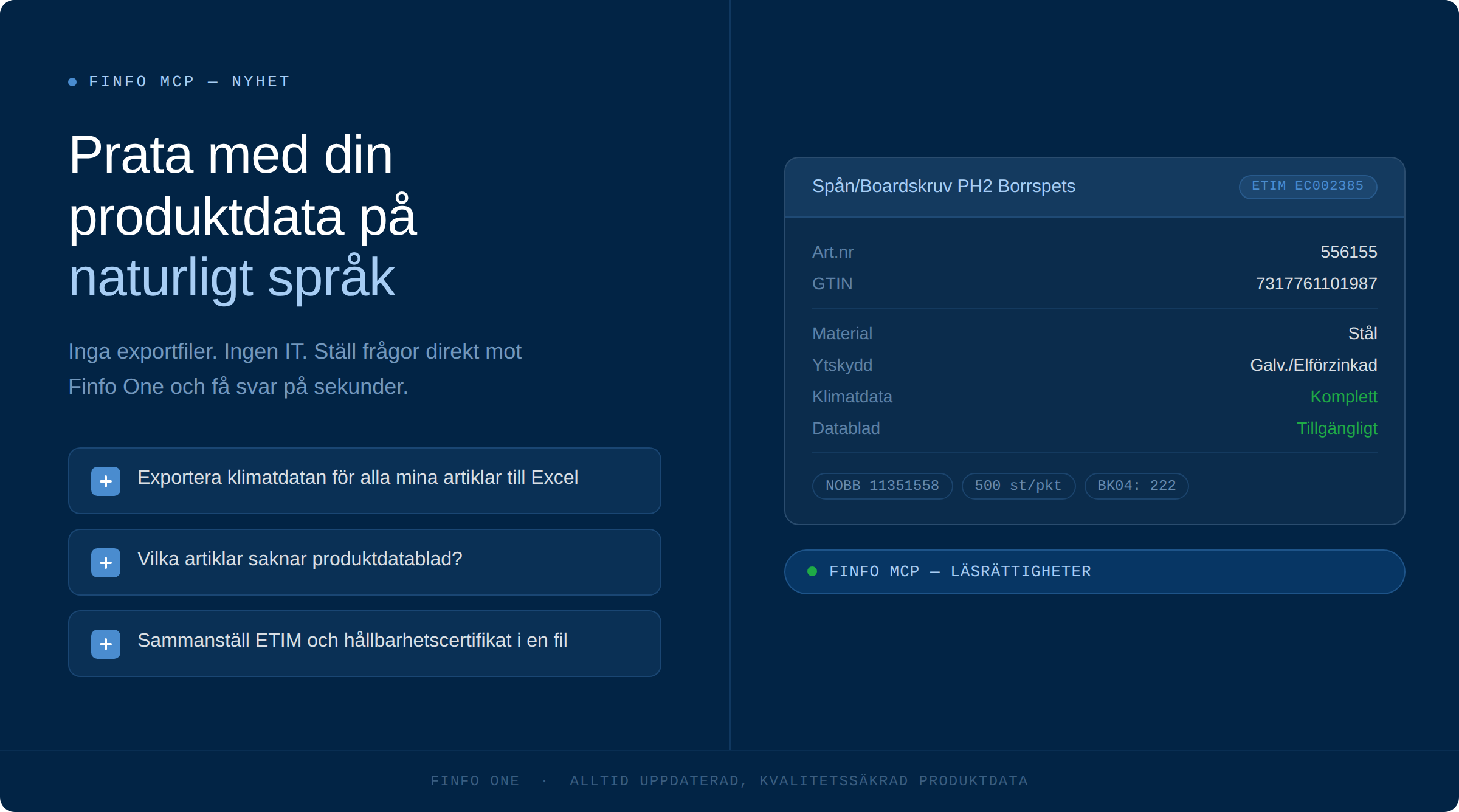 Finfo MCP hjälper dig att hitta vad du söker