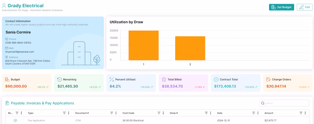 Screenshot of the Yardstone vendor dashboard