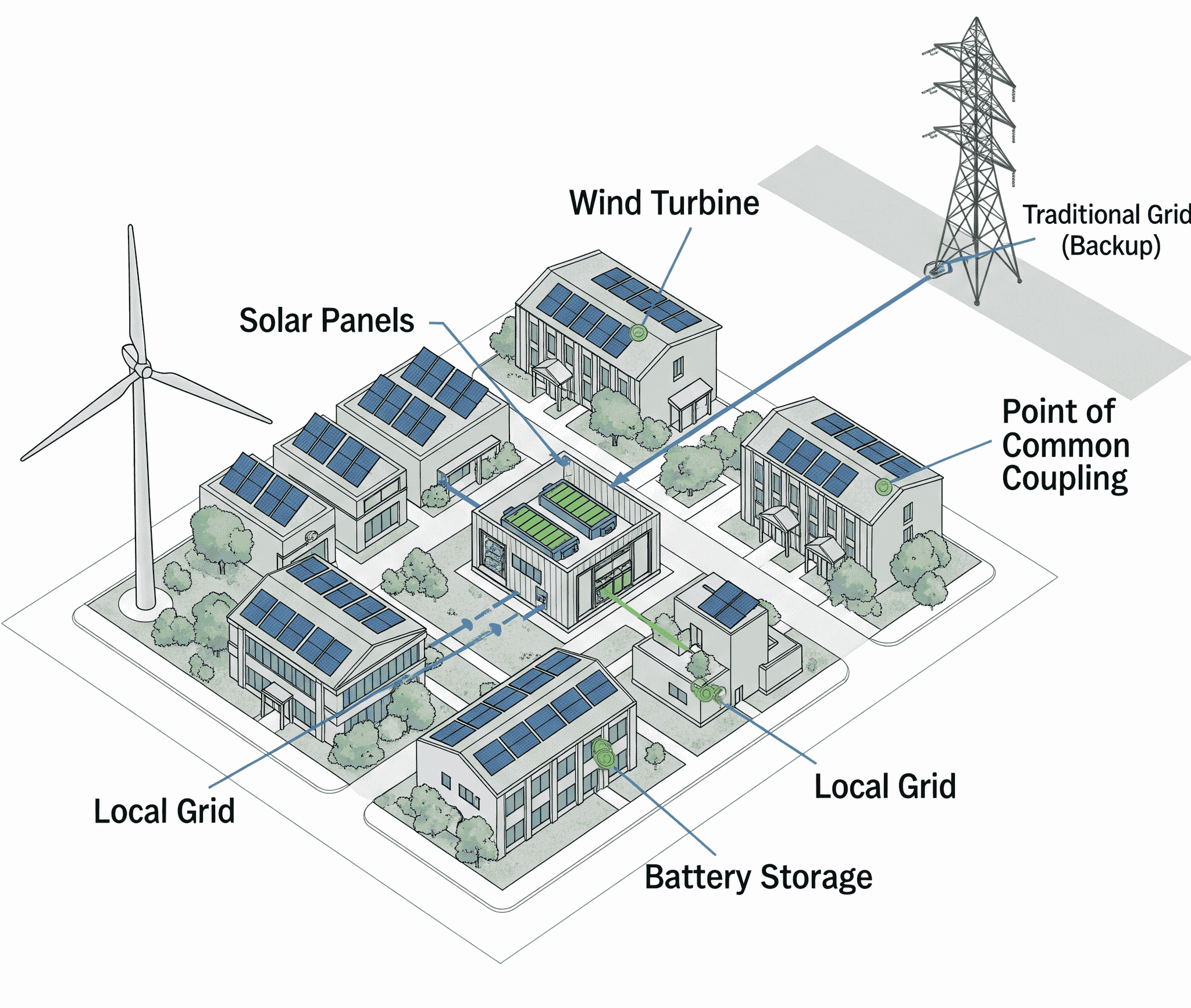 Beyond the Central Grid: Designing Resilient Cities with Decentralized Energy