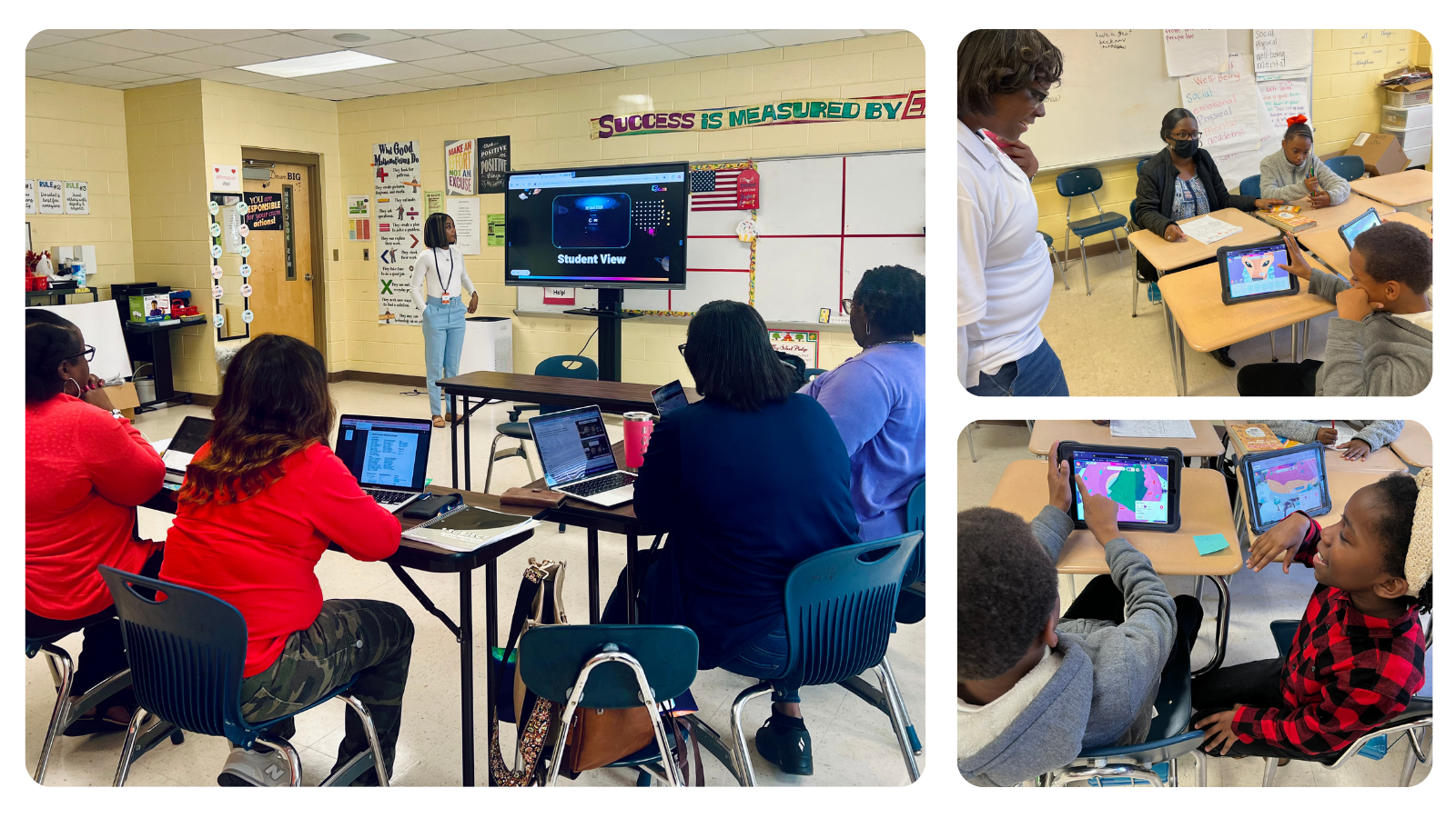 teachers at a pd session