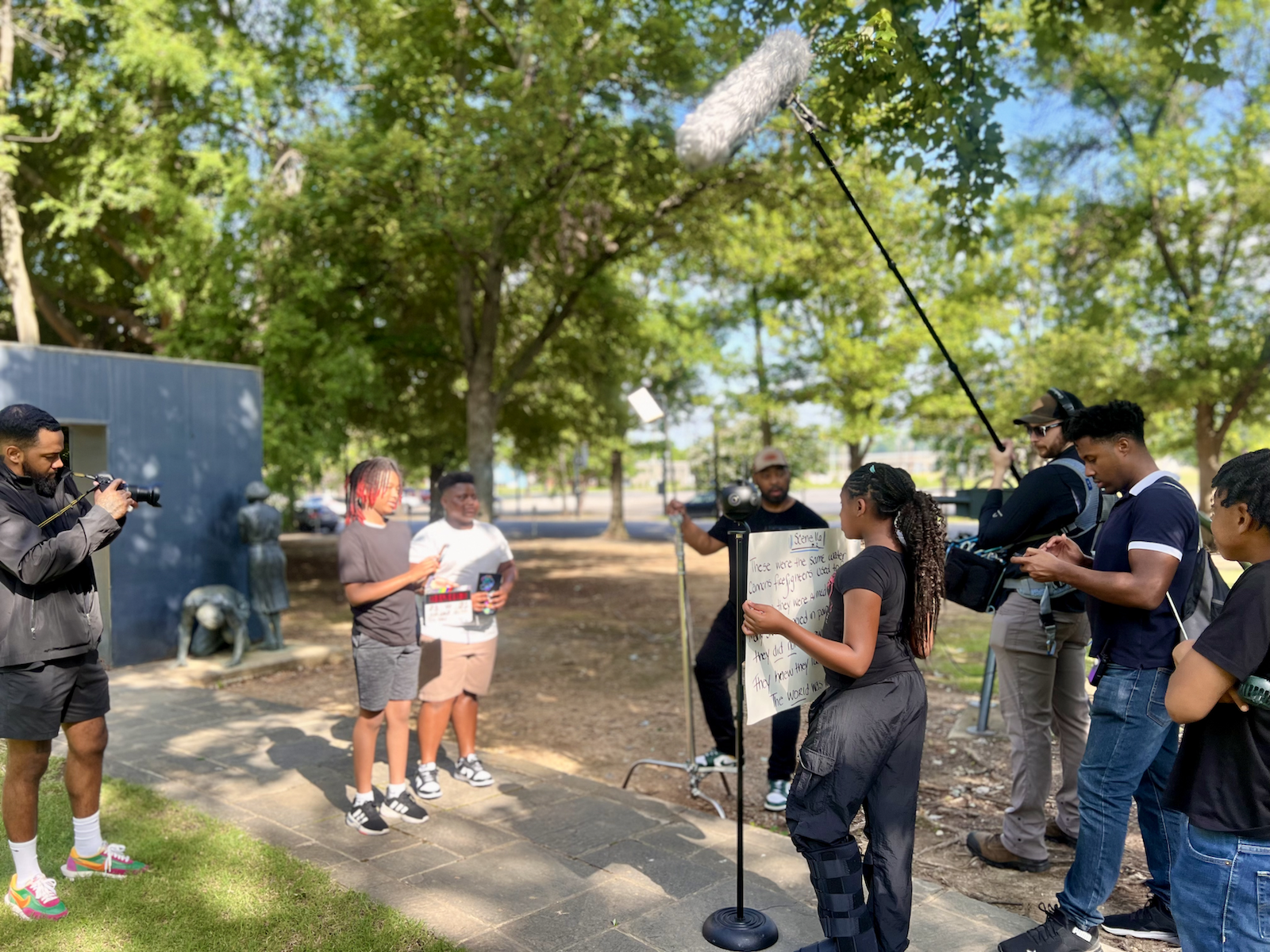 VR filming BTS photo