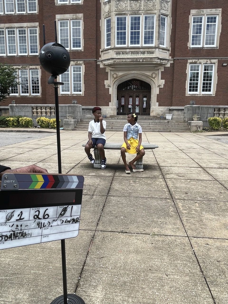 VR filming BTS photo