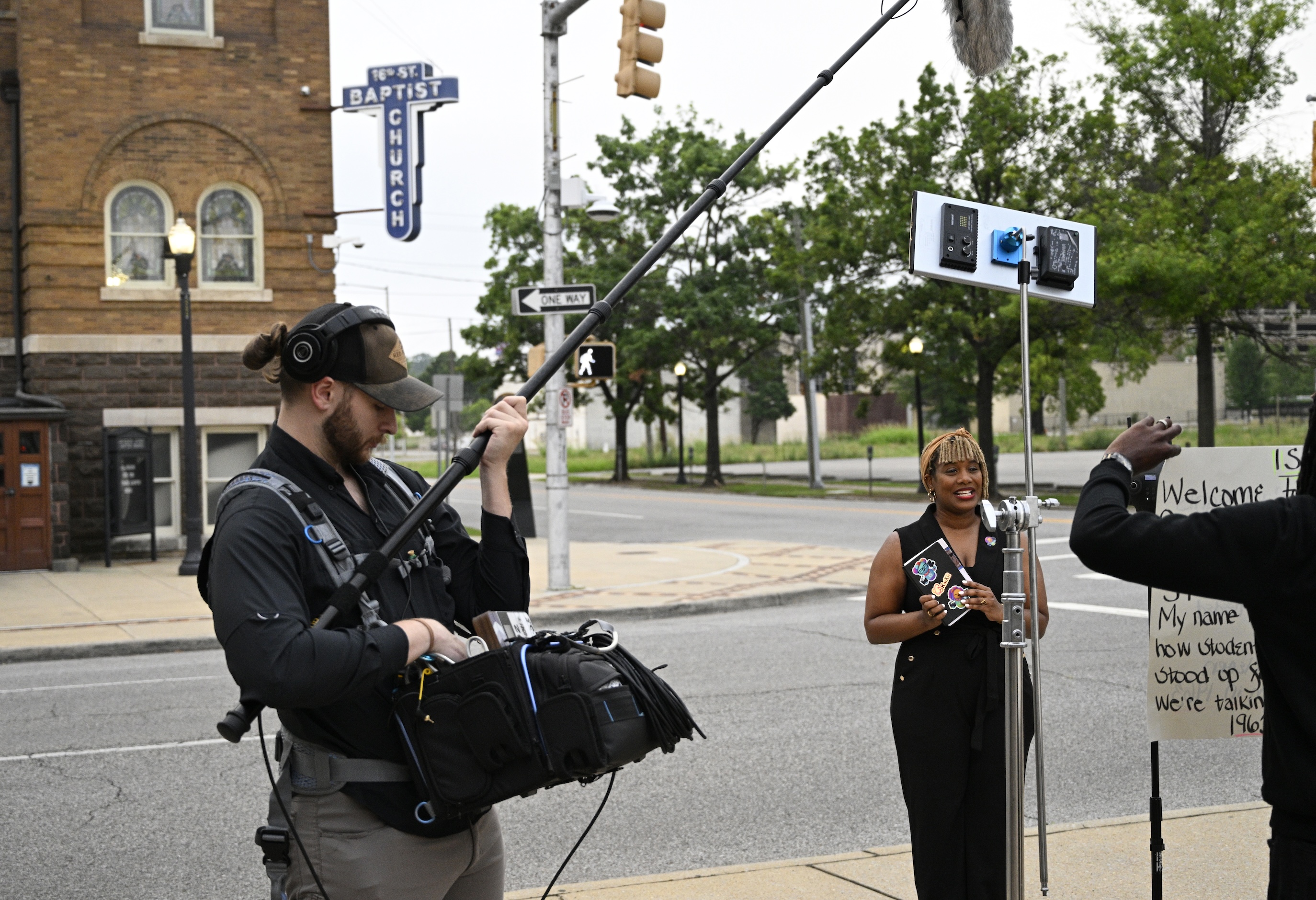 VR filming BTS photo