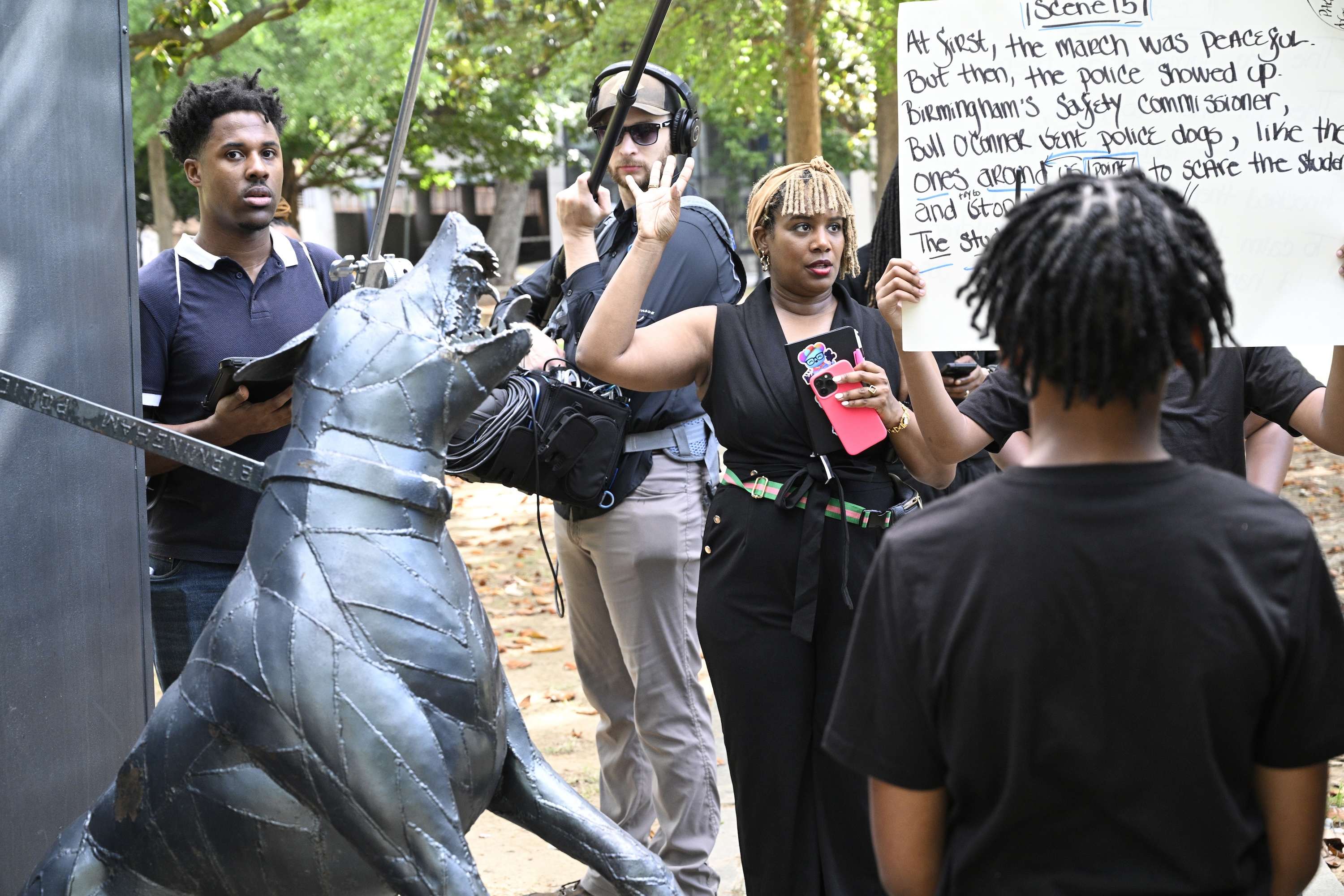 VR filming BTS photo