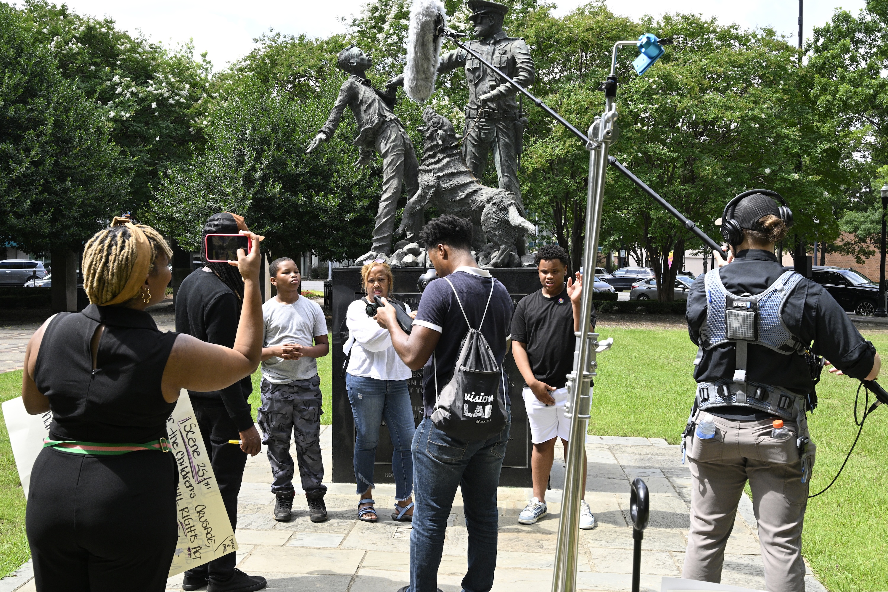 VR filming BTS photo