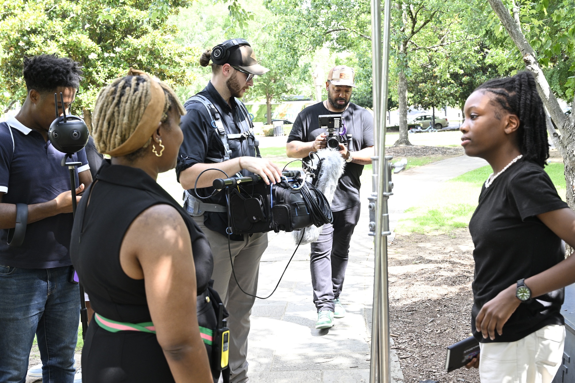 VR filming BTS photo