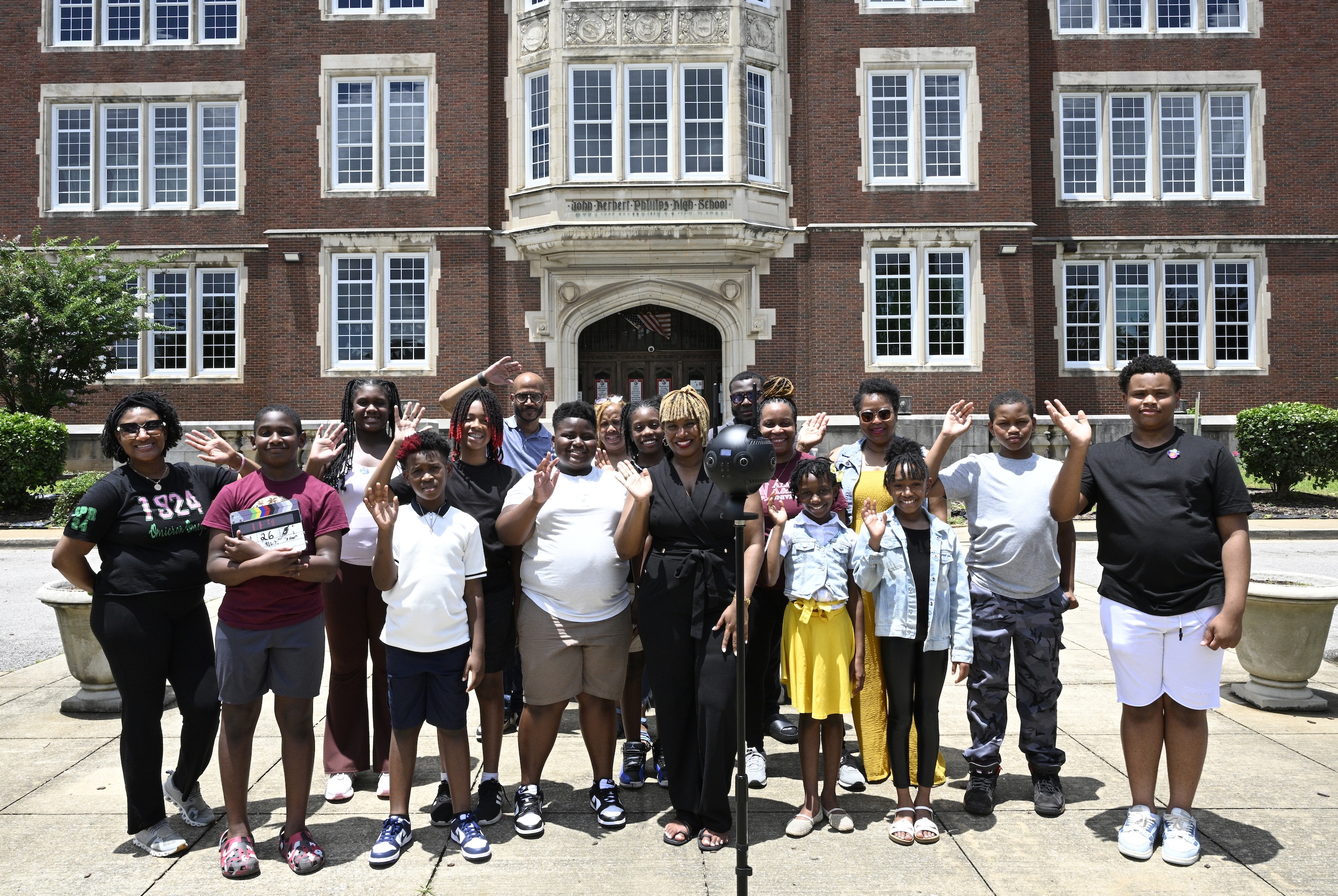 VR filming BTS photo