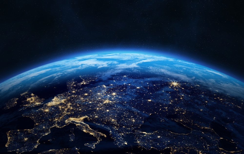 View of Europe from space, representing Portugal's space sector