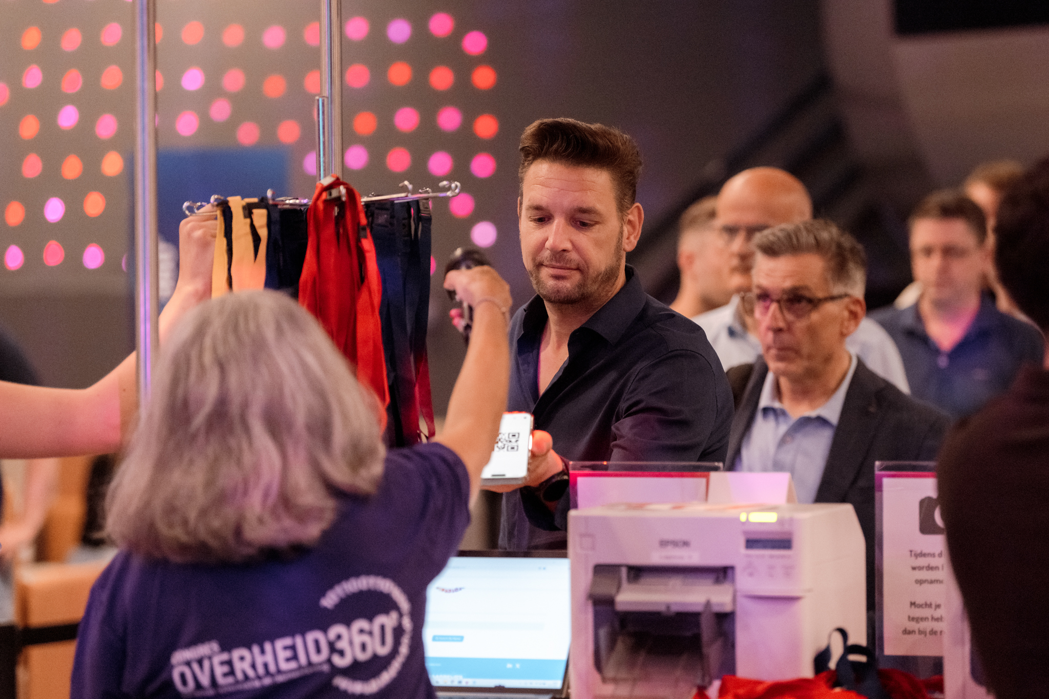 Onsite badge printing tijdens evenement van PINO