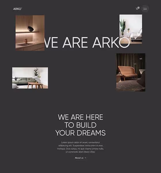 Screenshot Home 01 - Arko Webflow Template