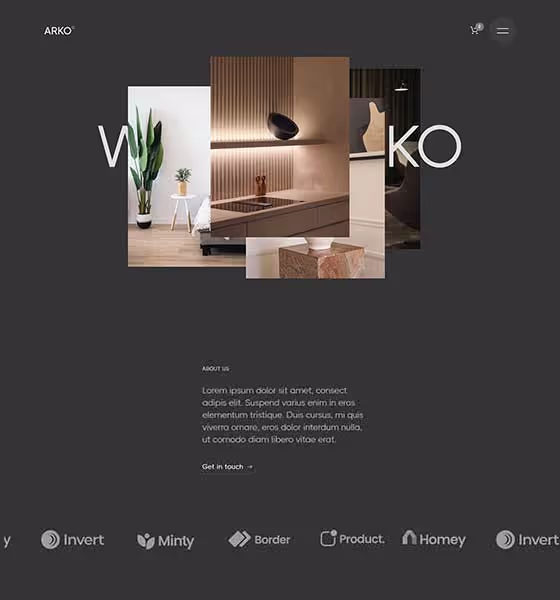 Screenshot Home 02 - Arko Webflow Template