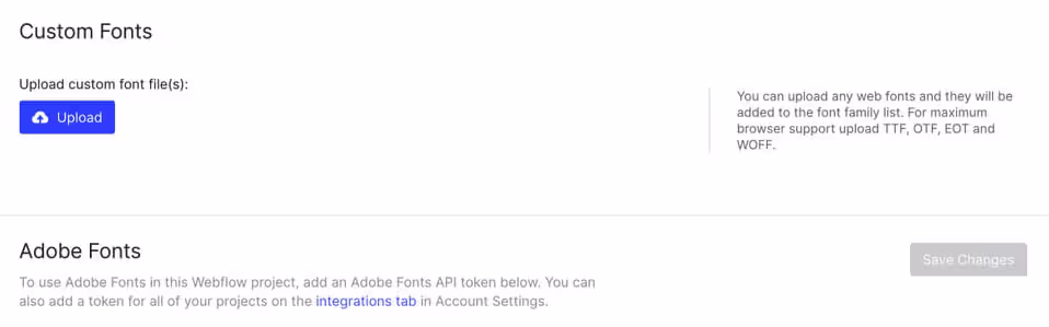 Custom Typography Instructions- Arko Webflow Template