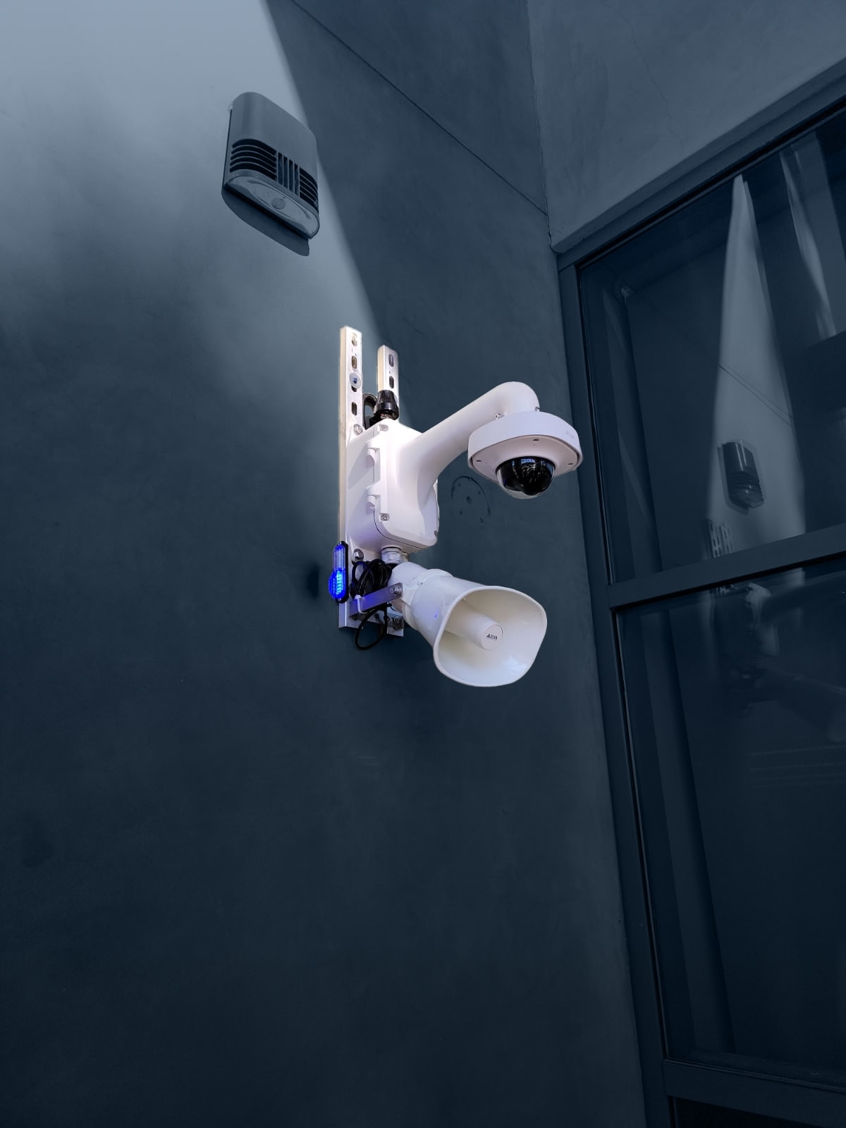 SmartGuard unit mounted on a wall. 