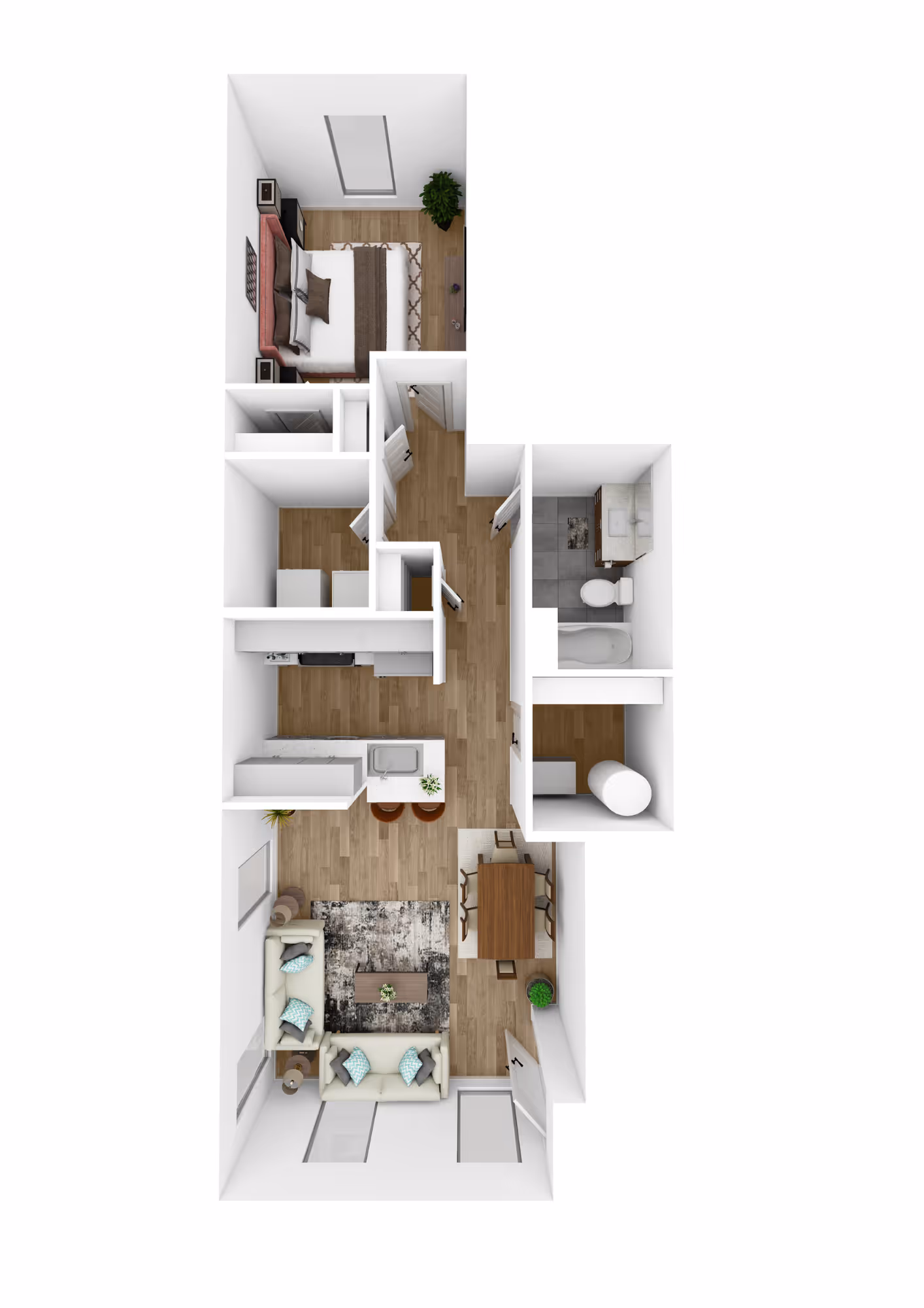 Waverly 1BR layout