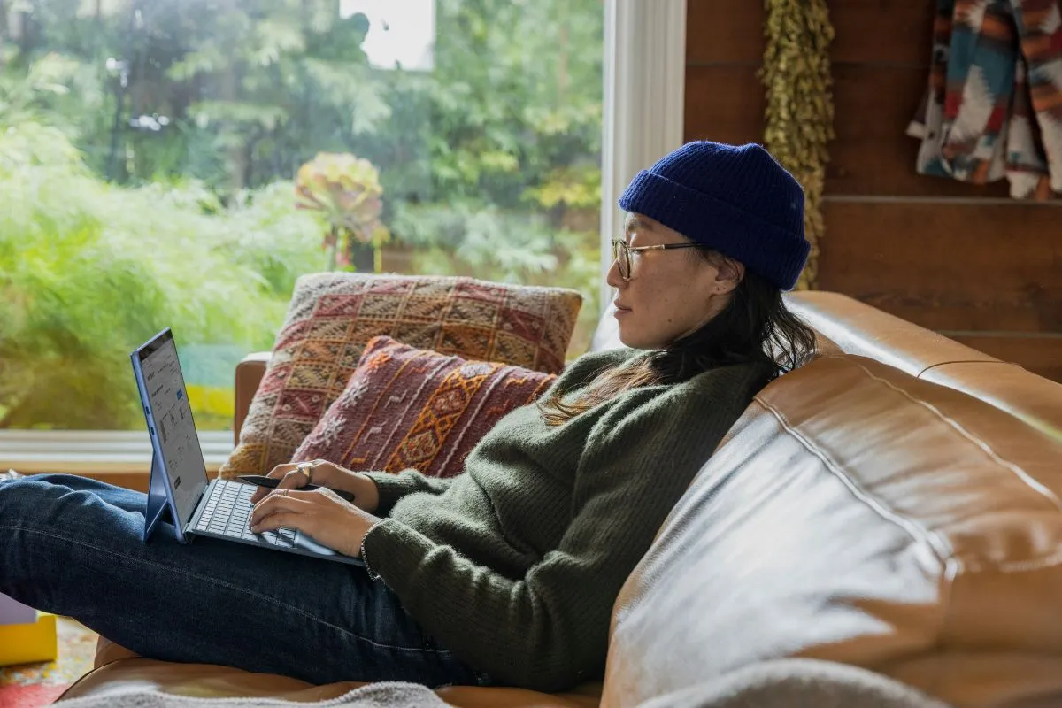 Developer working from home