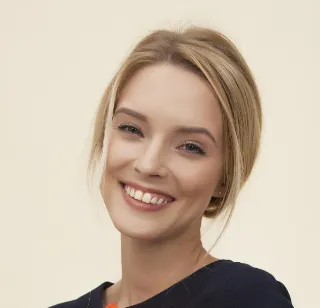 Smiling customer